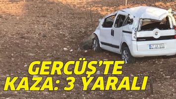 GERC&Uuml;Ş'TE KAZA: 3 YARALI