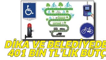 DİKA VE BELEDİYEDEN 401 BİN TL&rsquo;LİK B&Uuml;T&Ccedil;E