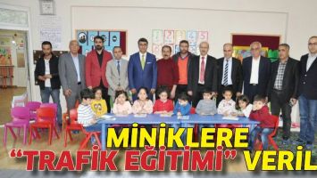 MİNİKLERE &ldquo;TRAFİK EĞİTİMİ&rdquo; VERİLDİ