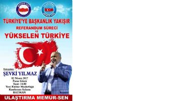 ESKİ VEKİL YILMAZ, BATMAN&rsquo;A GELİYOR