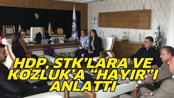 HDP, STK’LARA VE KOZLUK’A “HAYIR”I ANLATTI