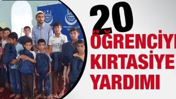 20 &Ouml;ĞRENCİYE KIRTASİYE YARDIMI