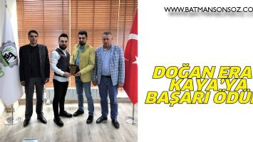 DOĞAN ERAY KAYA&rsquo;YA BAŞARI &Ouml;D&Uuml;L&Uuml;