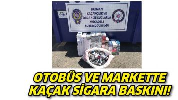 OTOB&Uuml;S VE MARKETTE KA&Ccedil;AK SİGARA BASKINI!