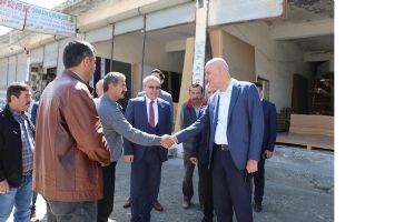 VALİ VE BELEDİYE BAŞKANI, ESNAFI DİNLEDİ