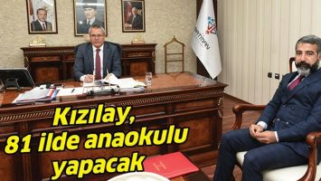 KIZILAY, 81 İLDE ANAOKULU YAPACAK