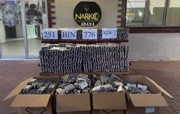 251 bin 776 uyuşturucu etkili hap ele ge&ccedil;irildi
