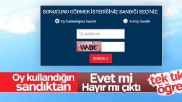 Hangi sandıktan ne oy &ccedil;ıktı
