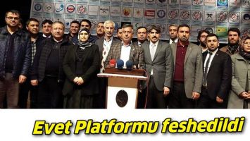 EVET PLATFORMU FESHEDİLDİ