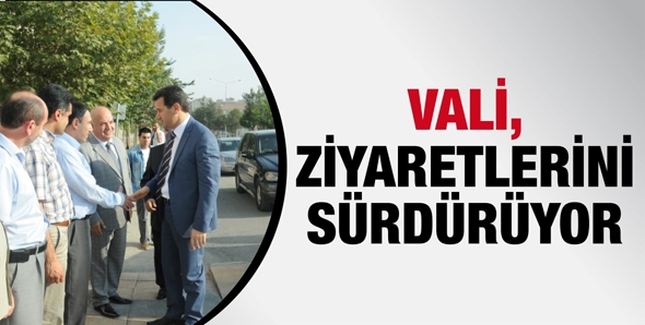 VALİ, ZİYARETLERİNİ S&Uuml;RD&Uuml;R&Uuml;YOR