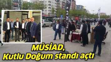 M&Uuml;SİAD, KUTLU DOĞUM STANDI A&Ccedil;TI