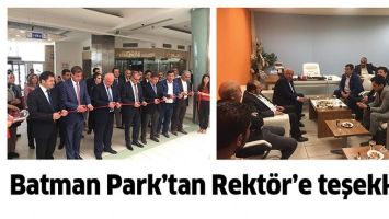 BATMAN PARK&rsquo;TAN REKT&Ouml;R&rsquo;E TEŞEKK&Uuml;R