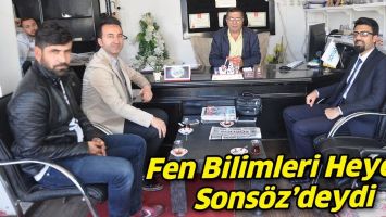 FEN BİLİMLERİ HEYETİ, SONS&Ouml;Z&rsquo;DEYDİ