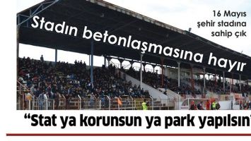 &ldquo;STAT YA KORUNSUN YA PARK YAPILSIN&rdquo;