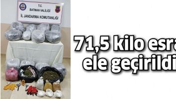 71,5 KİLO ESRAR ELE GE&Ccedil;İRİLDİ!