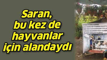 SARAN, BU KEZ DE HAYVANLAR İ&Ccedil;İN ALANDAYDI