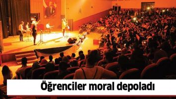 &Ouml;ĞRENCİLER MORAL DEPOLADI