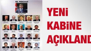 BAŞBAKAN DAVUTOĞLU, YENİ KABİNEYİ A&Ccedil;IKLADI