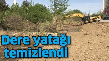 DERE YATAĞI TEMİZLENDİ