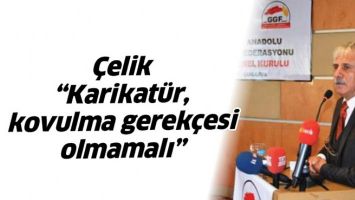 &Ccedil;ELİK &ldquo;KARİKAT&Uuml;R, KOVULMA GEREK&Ccedil;ESİ OLMAMALI&rdquo;