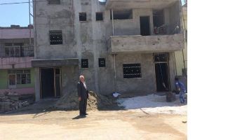 TAZİYE EVİNİN İNŞAATI YARIDA KALDI!