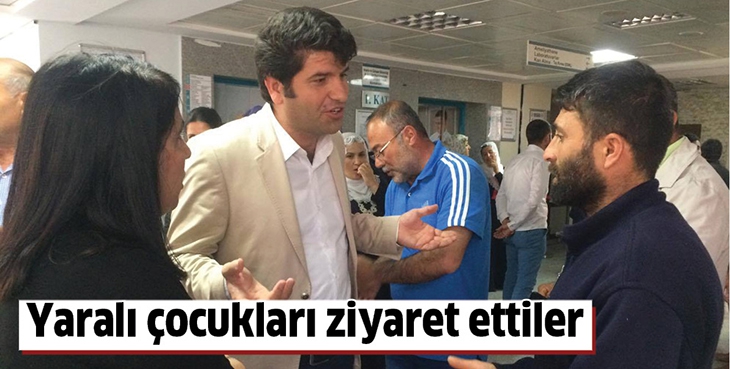 YARALI &Ccedil;OCUKLARI ZİYARET ETTİLER