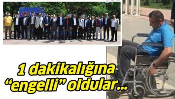 1 DAKİKALIĞINA &ldquo;ENGELLİ&rdquo; OLDULAR&hellip;