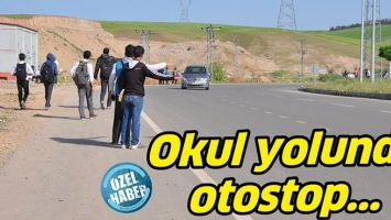 OKUL YOLUNDA OTOSTOP...