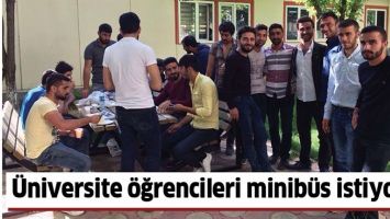 &Uuml;NİVERSİTE &Ouml;ĞRENCİLERİ MİNİB&Uuml;S İSTİYOR