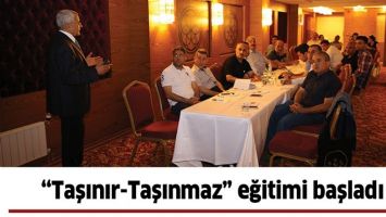 &ldquo;TAŞINIR-TAŞINMAZ&rdquo; EĞİTİMİ BAŞLADI