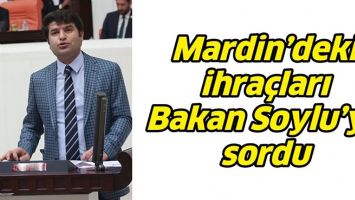MARDİN&rsquo;DEKİ İHRA&Ccedil;LARI BAKAN SOYLU&rsquo;YA SORDU