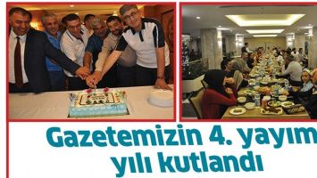 GAZETEMİZİN 4. YAYIM YILI KUTLANDI