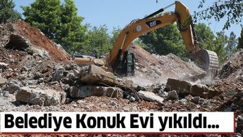 BELEDİYE KONUK EVİ YIKILDI&hellip;