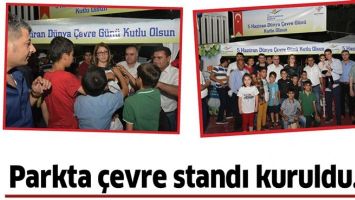 PARKTA &Ccedil;EVRE STANDI KURULDU&hellip;
