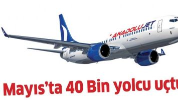 MAYIS&rsquo;TA 40 BİN YOLCU U&Ccedil;TU&hellip;