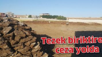 TEZEK BİRİKTİRENE CEZA YOLDA