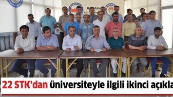 22 STK&rsquo;DAN &Uuml;NİVERSİTEYLE İLGİLİ İKİNCİ A&Ccedil;IKLAMA!