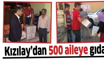KIZILAY&rsquo;DAN 500 AİLEYE GIDA&hellip;