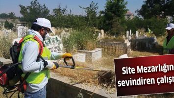 SİTE MEZARLIĞINDA SEVİNDİREN &Ccedil;ALIŞMA&hellip;
