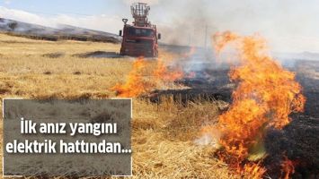 İLK ANIZ YANGINI ELEKTRİK HATTINDAN&hellip;