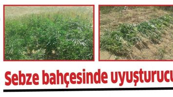 SEBZE BAH&Ccedil;ESİNDE UYUŞTURUCU&hellip;!