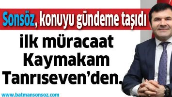 KAYMAKAM TANRISEVEN, BATMAN LİSESİ İ&Ccedil;İN DİLEK&Ccedil;E VERDİ