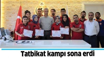 TATBİKAT KAMPI SONA ERDİ