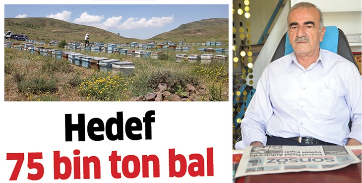 HEDEF 75 BİN TON BAL