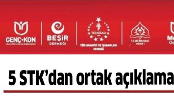 5 STK&rsquo;DAN ORTAK A&Ccedil;IKLAMA&hellip;