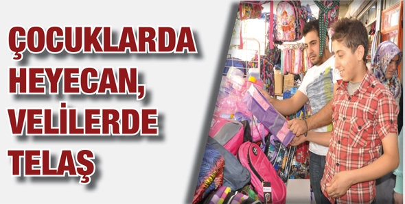 &Ccedil;OCUKLARDA HEYECAN, VELİLERDE TELAŞ