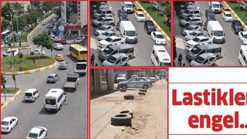 LASTİKLERLE ENGEL&hellip;