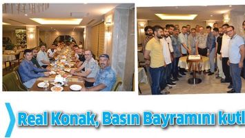 REAL KONAK, BASIN BAYRAMINI KUTLADI