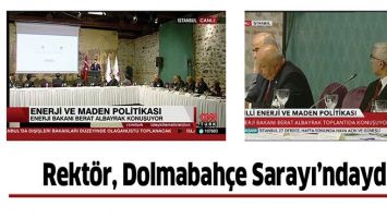 REKT&Ouml;R, DOLMABAH&Ccedil;E SARAYI&rsquo;NDAYDI