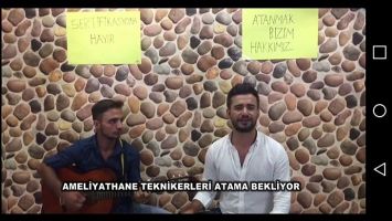 SAĞLIK&Ccedil;ILAR, İSYANLARINI SANATA D&Ouml;KT&Uuml;